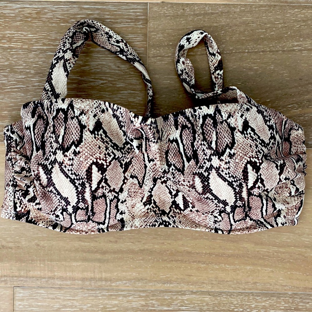 Shade and shore snake skin bikini top